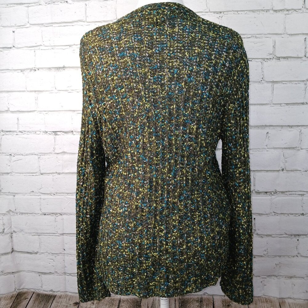 Sigrid Olsen Button Front Cardigan Multi Colored … - image 4